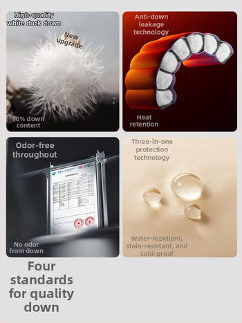 Detská péřová bunda, 90% výplň z bieleho kačacieho peria, vonkajšia tkanina: polyester, podšívka: 100% nylon/poliamid, strih: krátky, štýl casual