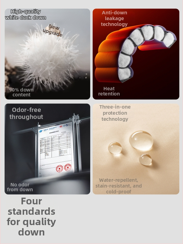 Detská péřová bunda, 90% výplň z bieleho kačacieho peria, vonkajšia tkanina: polyester, podšívka: 100% nylon/poliamid, strih: krátky, štýl casual