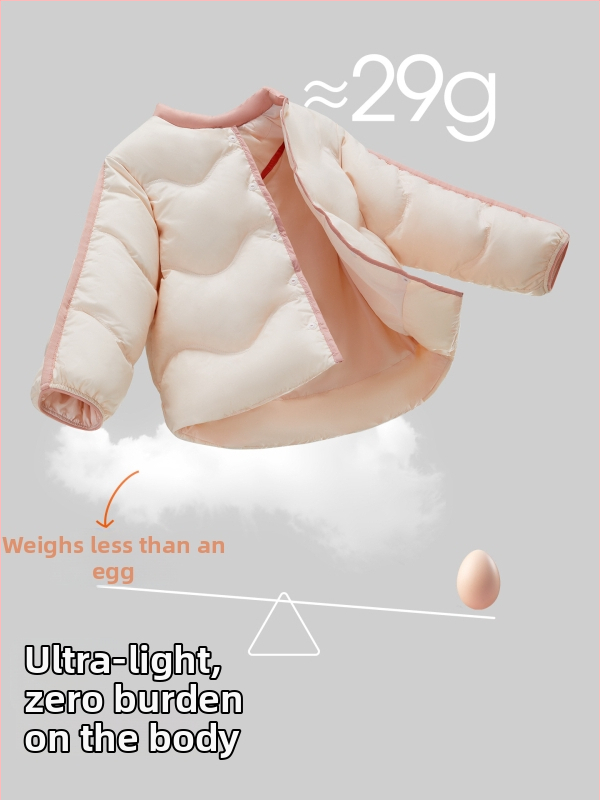 Detská péřová bunda, 90% výplň z bieleho kačacieho peria, vonkajšia tkanina: polyester, podšívka: 100% nylon/poliamid, strih: krátky, štýl casual