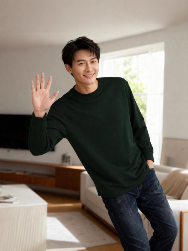 Meeste fliisvoodriga pullover, kõrge kaelusega, pikad varrukad, polüesterkangas, igapäevane sportlik stiil