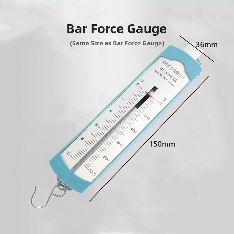 5N atsperes dinamometrs ar metāla āķi – mācību mehānikas instruments primārās un vidējās skolas vajadzībām