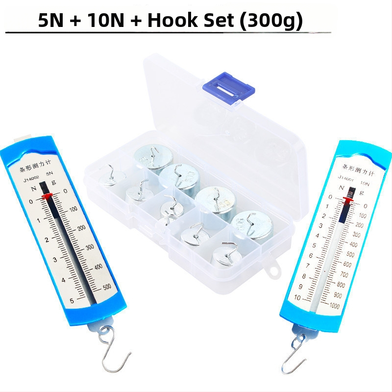 5N pružinový dinamometer s kovovým hákom – výučbový nástroj z mechaniky pre základnú a strednú školu