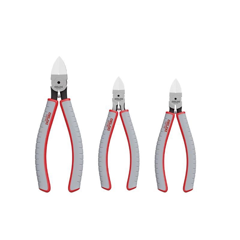 Delixi Electric priemyselné diagonálne rezné kliešte, vysoká tvrdosť, naklonené čeľuste, z chróm-vanádiovej ocele