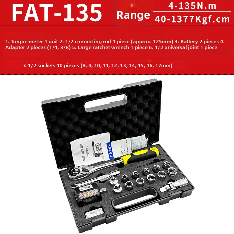 FUMA FAC-30 Digitálny tester krútiaceho momentu – digitálny prístroj na meranie sily, rozsah 0,9–340