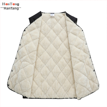 Pánska vesta s fleecovou podšívkou, károvaný vzor, zimná, tri vrstvy, bez goliera