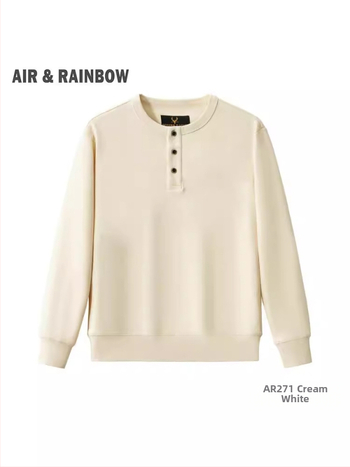 Meeste puuvillane Parisian Twill dressipluus, ümmarguse kaelusega, pikkade varrukatega (Kevad 2025; 350 g; Puuvill 81–90%; Parisian Twill; Ümmargune kaelus, Pikad varrukad)