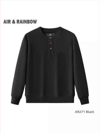 Meeste puuvillane Parisian Twill dressipluus, ümmarguse kaelusega, pikkade varrukatega (Kevad 2025; 350 g; Puuvill 81–90%; Parisian Twill; Ümmargune kaelus, Pikad varrukad)