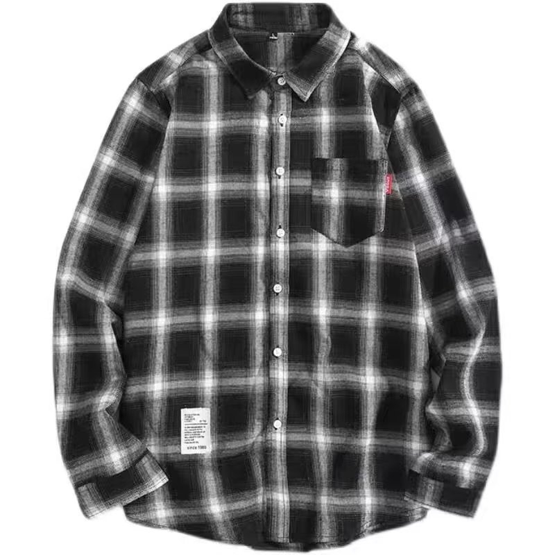 Ruuduline särk fleecevooder, nelja-direktiiooni elastne materjal, kitsas lõige, lai kaelus, 3/4 varrukad