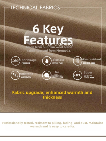 Kórejský štýl, voľný strih, hrubý vlnený kabát, jednoradové zapínanie, golier typu saka, 90% polyester