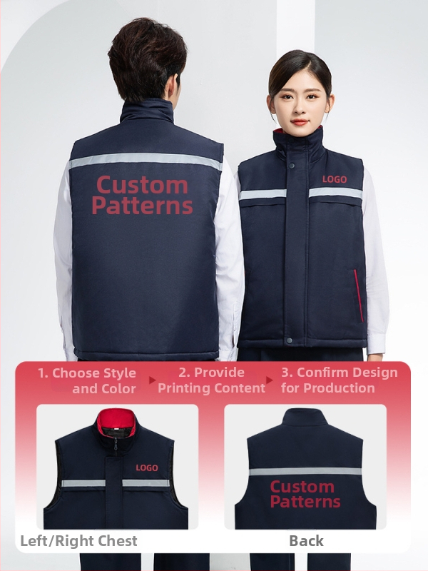 Medvilninė pūkinė liemenė su gobtuvu, storas užpildas iš šilko pluošto, poliesterio audinys, laisvas kirpimas