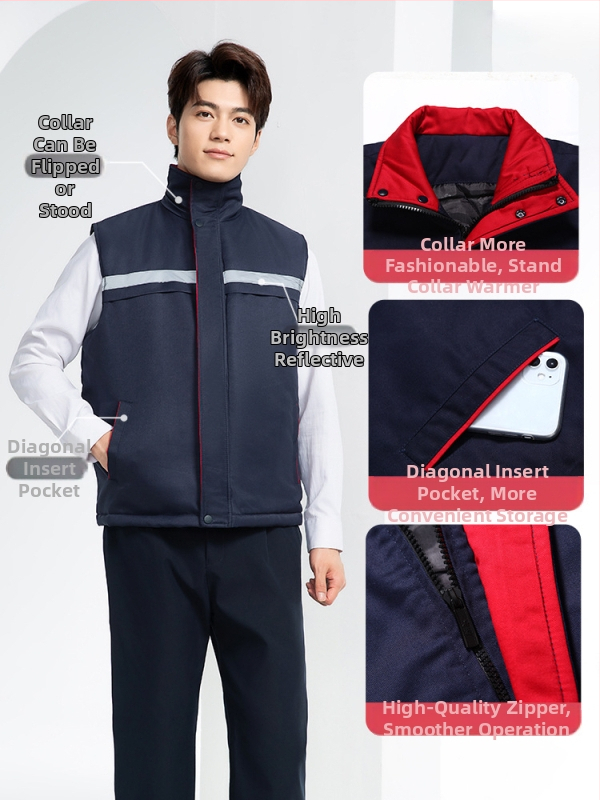 Medvilninė pūkinė liemenė su gobtuvu, storas užpildas iš šilko pluošto, poliesterio audinys, laisvas kirpimas