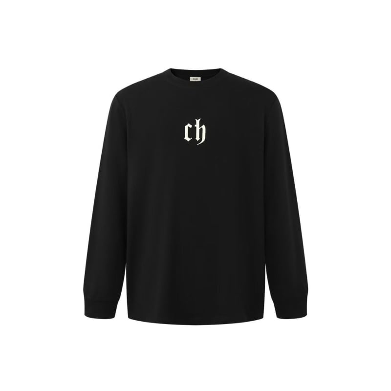 Pullover kampsun, trükkitud kiri-motiiv, pikkade varrukatega, polüester 81–90%, lõdva lõikega