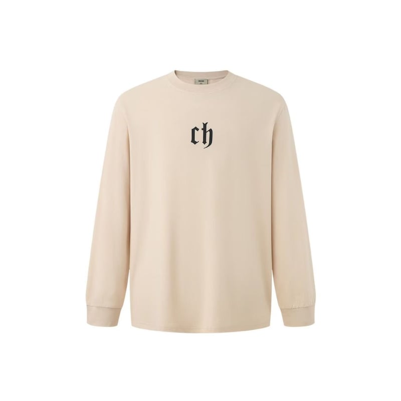 Pullover kampsun, trükkitud kiri-motiiv, pikkade varrukatega, polüester 81–90%, lõdva lõikega