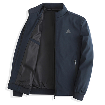 Jachetă cu guler înalt, fermoar frontal, croi normal, exterior 100% poliester, căptușeală poliester