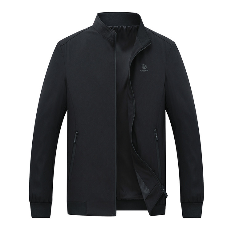 Jachetă cu guler înalt, fermoar frontal, croi normal, exterior 100% poliester, căptușeală poliester