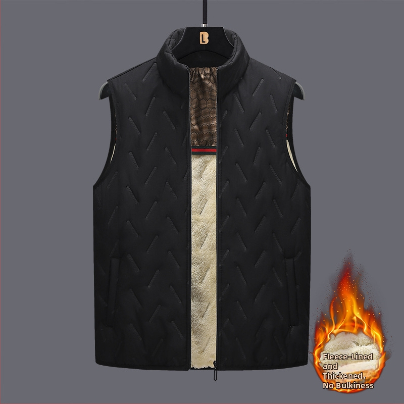 Flísová vesta s stojacím golierom, zipsové zapínanie, flísová podšívka, bočné vrecká