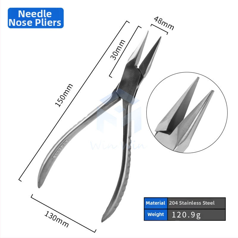 Šperkové kliešte - nerezová oceľ, odolné voči korózii, na výrobu šperkov (Značka Win Win)