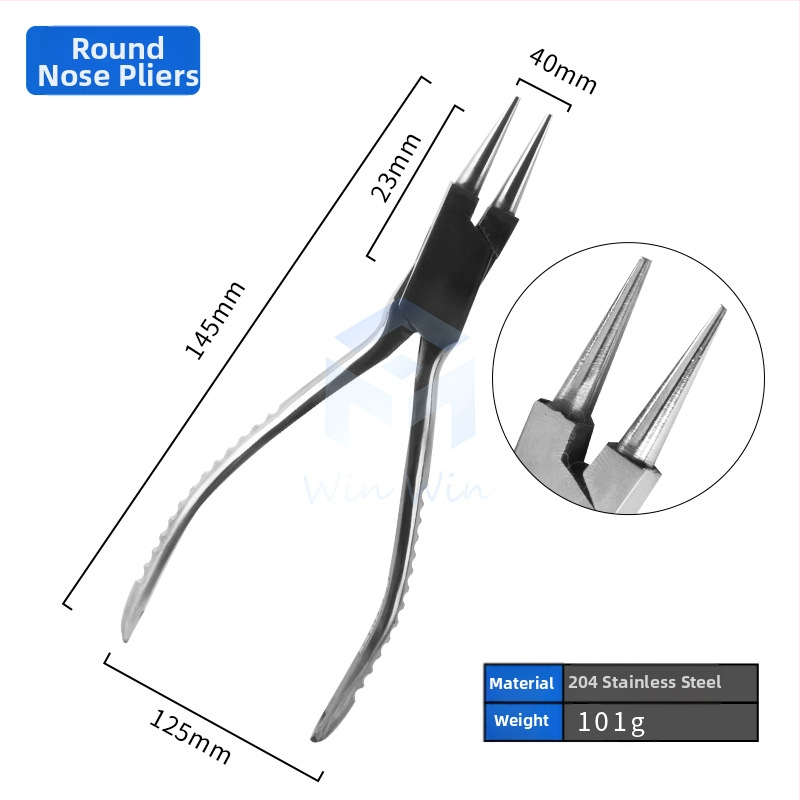 Šperkové kliešte - nerezová oceľ, odolné voči korózii, na výrobu šperkov (Značka Win Win)