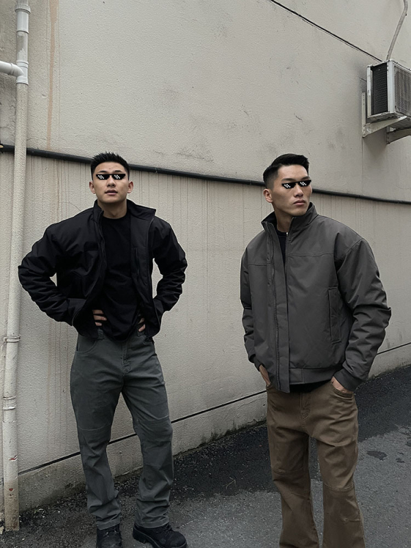 Japanska radna jakna s vodootpornošću, otpornošću na vjetar i habanje, stojeći ovratnik i zatvarač