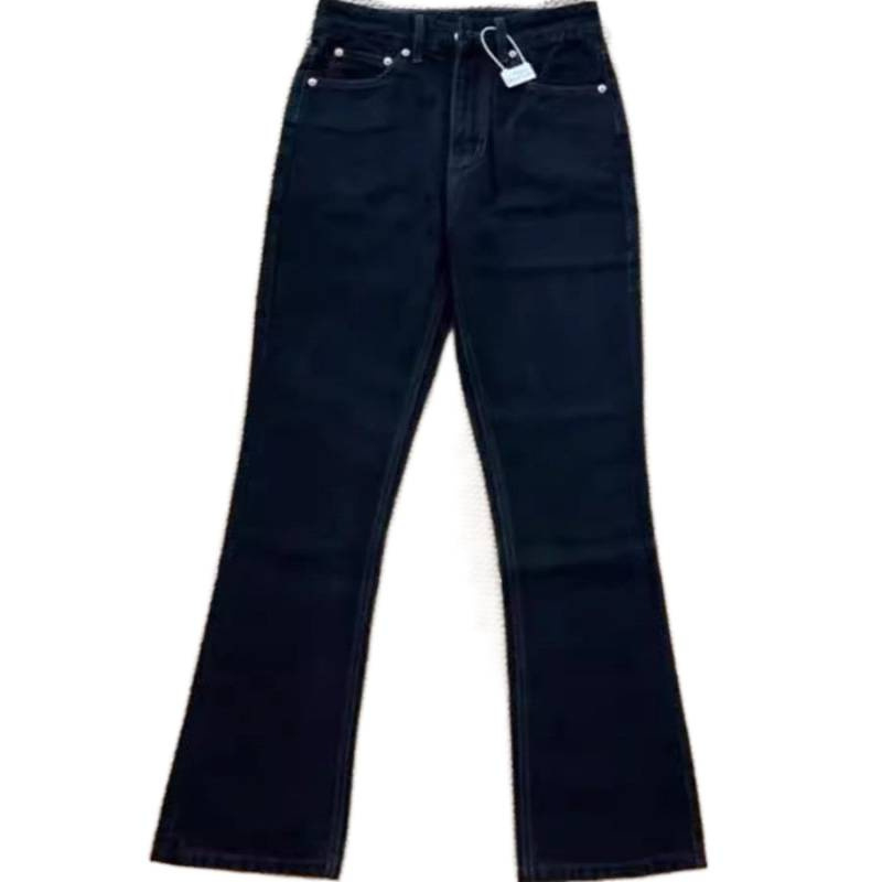 Meeste teksad: kõrge vöökoht, fleece vooder, denim kangas, hip-hop sirge lõige