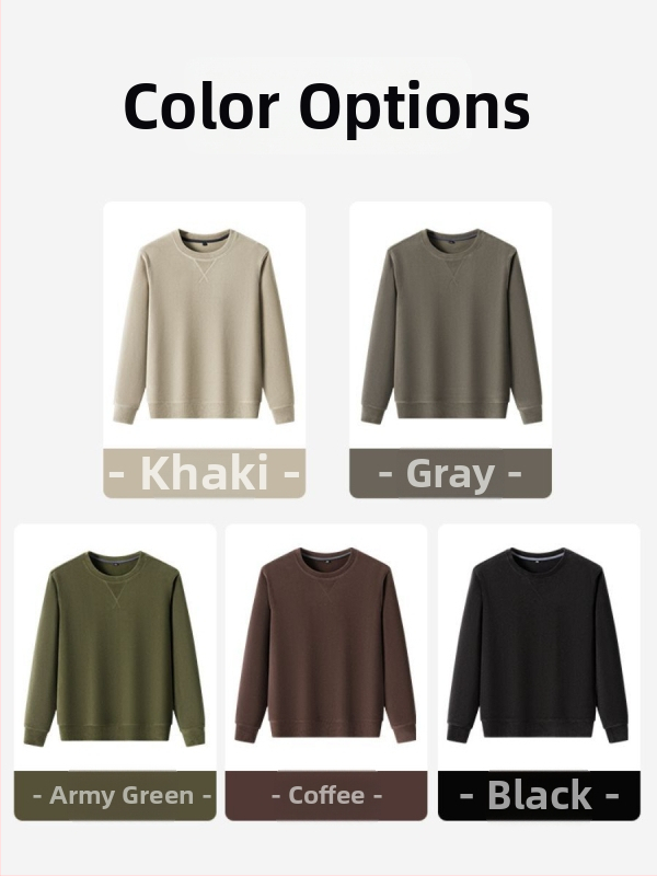 Muški sweatshirt Oyster Knit poliester 91–95%, okrugli izrez bez ovratnika, širok kroj, zimski model