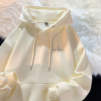 Muški hoodie s kapuljačom, debeli Corduroy s 96% kuni dlaka, 300 g/m²