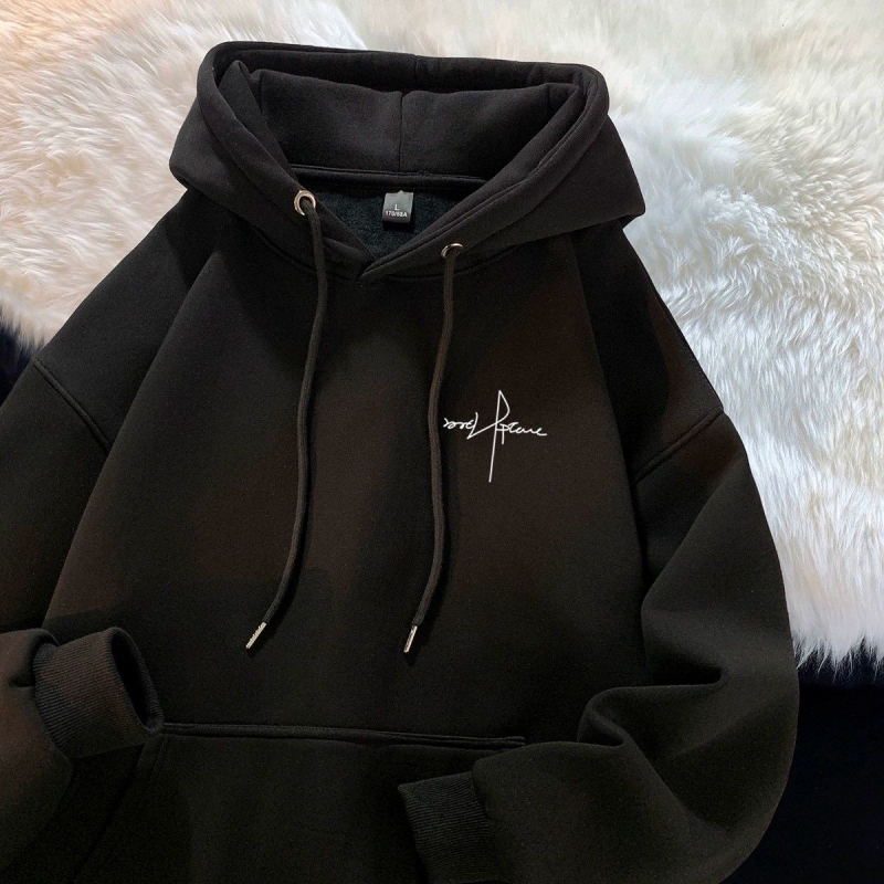 Muški hoodie s kapuljačom, debeli Corduroy s 96% kuni dlaka, 300 g/m²