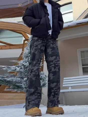 Pánske džínsy s rovným strihom, bavlna, fleecová podšívka, zips