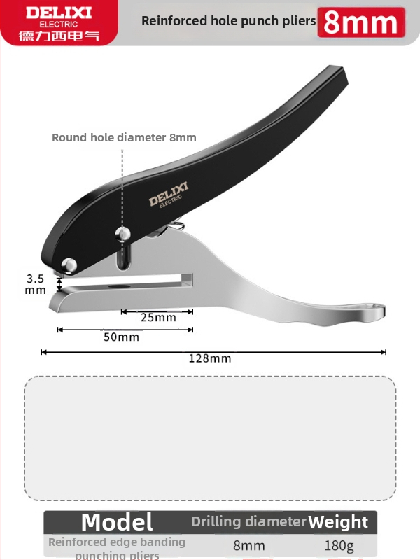 Delixi kliešte na okraje pre ekologické dosky – nástroj na vytváranie otvorov, 0,26 kg
