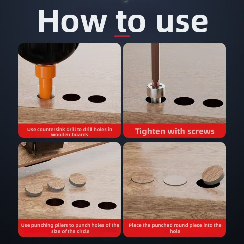 Delixi kliešte na okraje pre ekologické dosky – nástroj na vytváranie otvorov, 0,26 kg