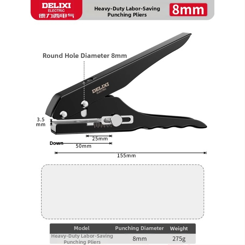 Delixi kliešte na okraje pre ekologické dosky – nástroj na vytváranie otvorov, 0,26 kg