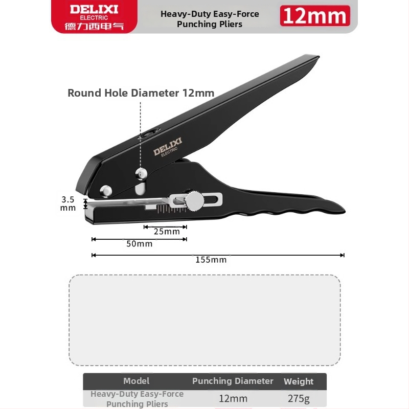 Delixi kliešte na okraje pre ekologické dosky – nástroj na vytváranie otvorov, 0,26 kg