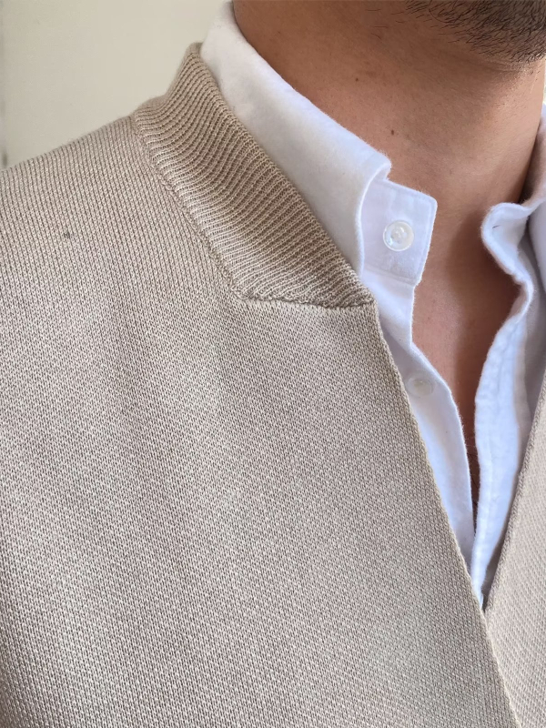 Jesenná pánska vesta v britskom retro štýle, úzky strih, vzor rybia kosť