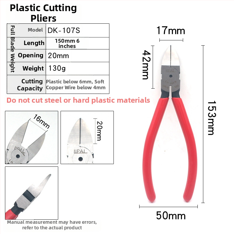 DK priemyselné diagonálne kliešte na rezanie A05, Cr-V oceľ, pevné a odolné, hmotnosť 0,15 kg