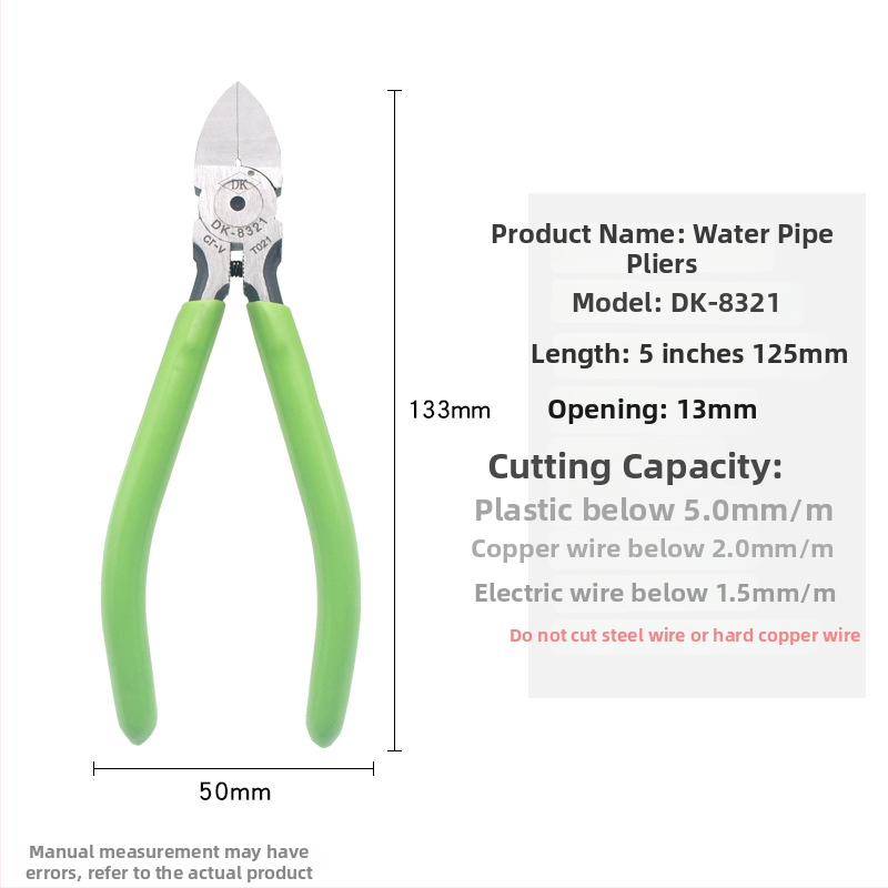 DK priemyselné diagonálne kliešte na rezanie A05, Cr-V oceľ, pevné a odolné, hmotnosť 0,15 kg