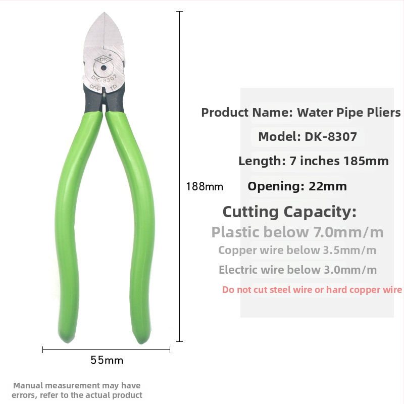 DK priemyselné diagonálne kliešte na rezanie A05, Cr-V oceľ, pevné a odolné, hmotnosť 0,15 kg