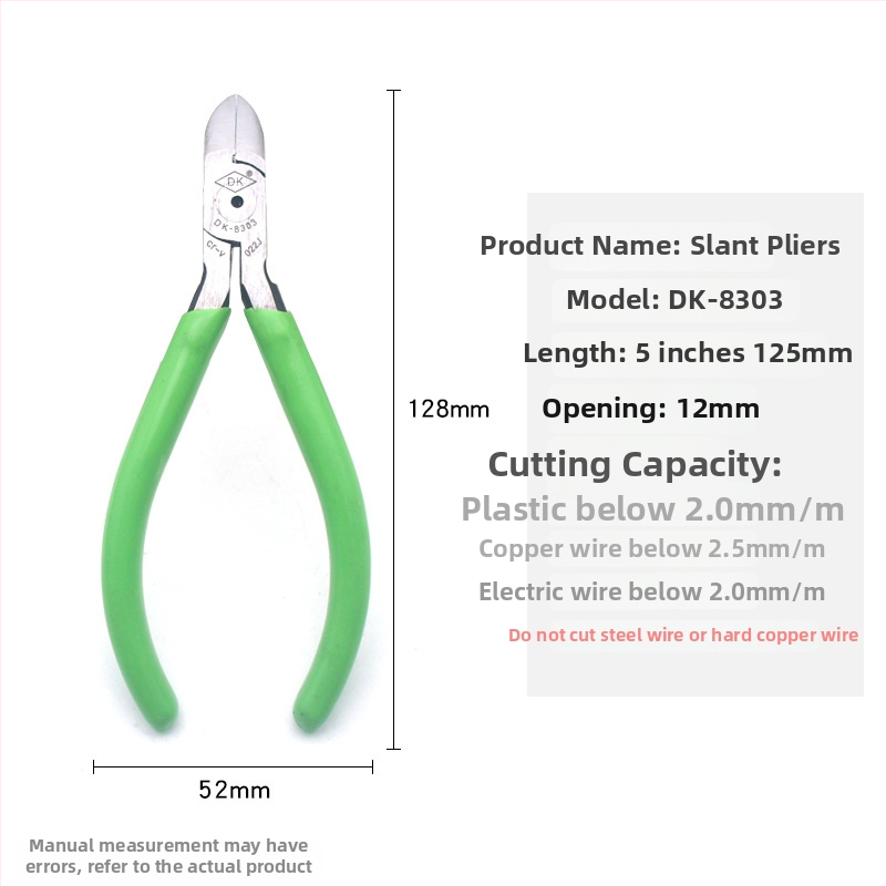 DK priemyselné diagonálne kliešte na rezanie A05, Cr-V oceľ, pevné a odolné, hmotnosť 0,15 kg