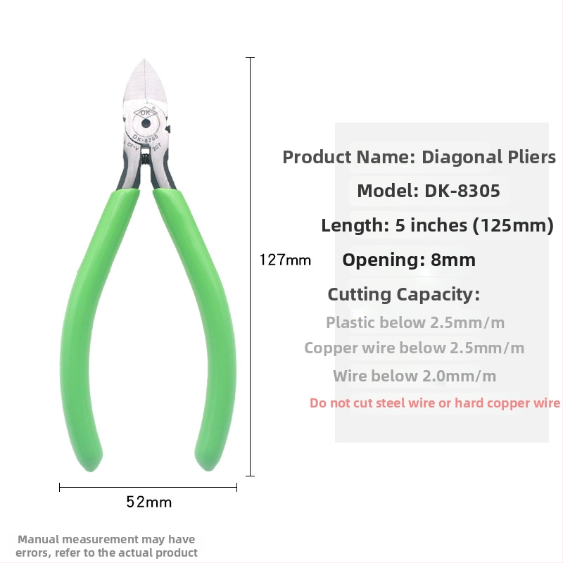 DK priemyselné diagonálne kliešte na rezanie A05, Cr-V oceľ, pevné a odolné, hmotnosť 0,15 kg