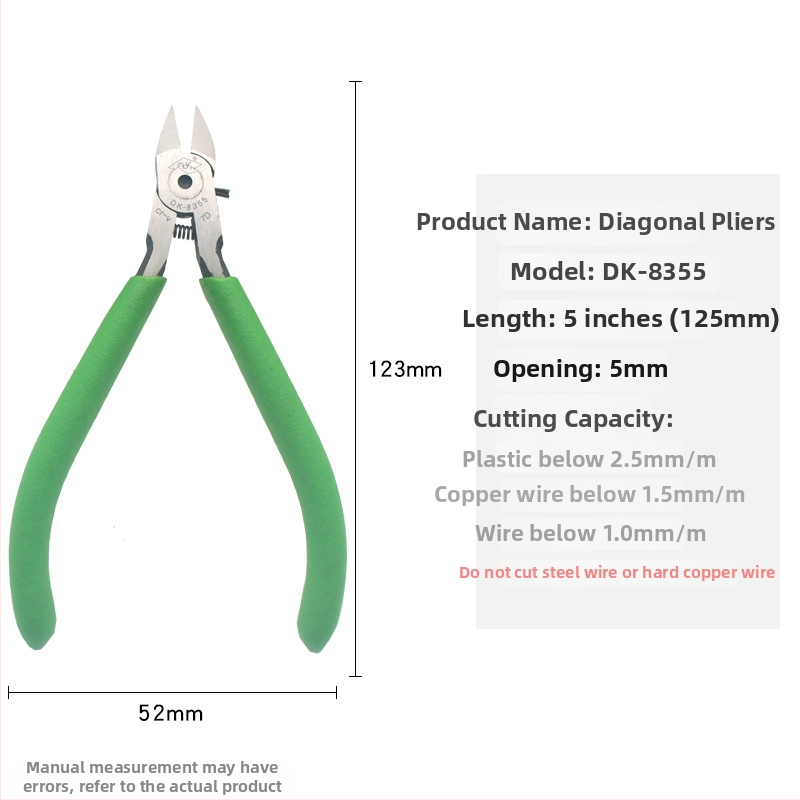 DK priemyselné diagonálne kliešte na rezanie A05, Cr-V oceľ, pevné a odolné, hmotnosť 0,15 kg