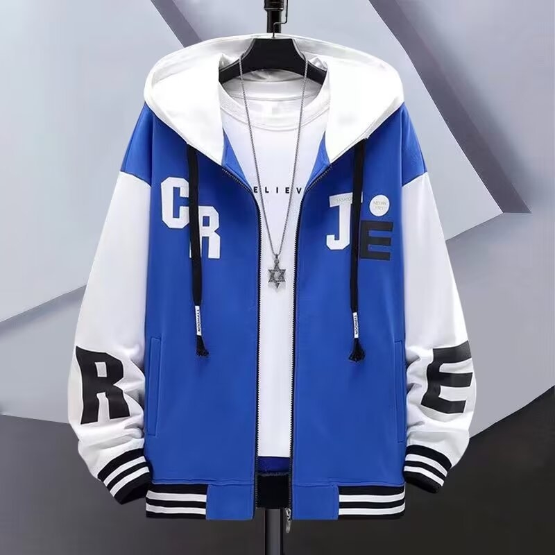 Ζακέτα με κουκούλα για εφήβους - στυλ ιαπωνικού φρέσκου, καρντγκαν; πολυεστέρας 95% (μίξη ινών συνθετικών), ελεύθερη γραμμή, φερμουάρ