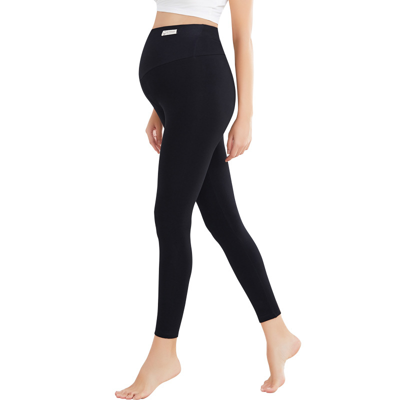 Belaikang trudničke tajice s fleece podstavom, debele, podrška za trbuh, uski kroj, visoka elastičnost, poliester 70–80%