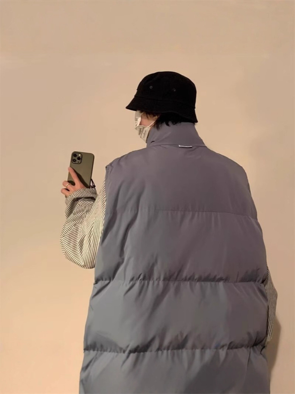 Bavlnená bunda, polyesterové vlákno, hrubá, voľný strih, hongkong štýl