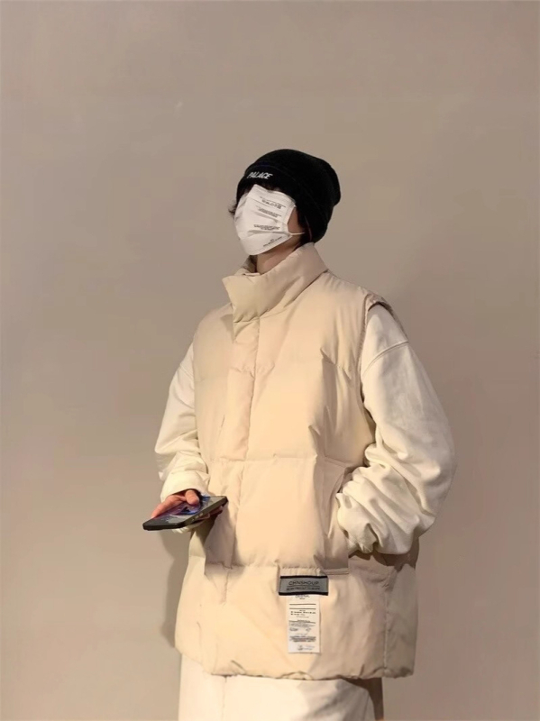 Bavlnená bunda, polyesterové vlákno, hrubá, voľný strih, hongkong štýl