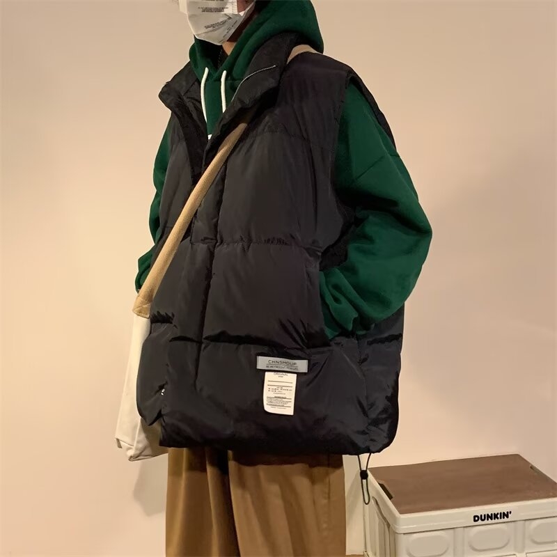 Bavlnená bunda, polyesterové vlákno, hrubá, voľný strih, hongkong štýl