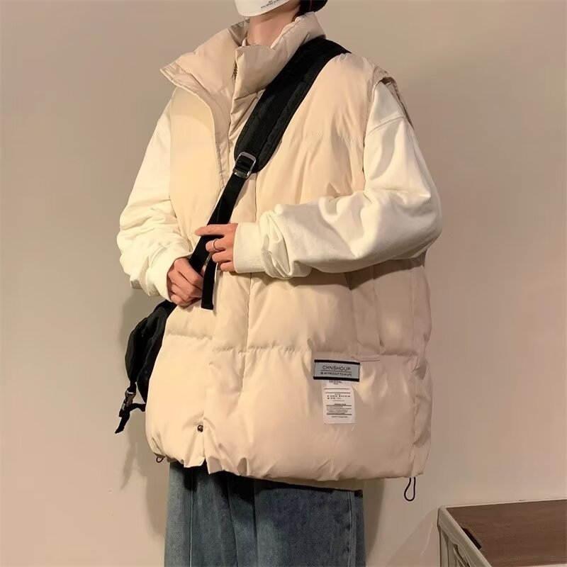 Bavlnená bunda, polyesterové vlákno, hrubá, voľný strih, hongkong štýl