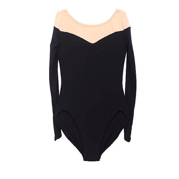 Body de dans pentru femei adulte, mâneci lungi, nylon 80%, căptușeală din Milk Silk, model YL2344