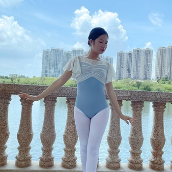 Leotard balet pentru antrenament, nylon 95% în amestec sintetic, căptușeală Milk Silk 80% nylon, culoare solidă, pentru femei