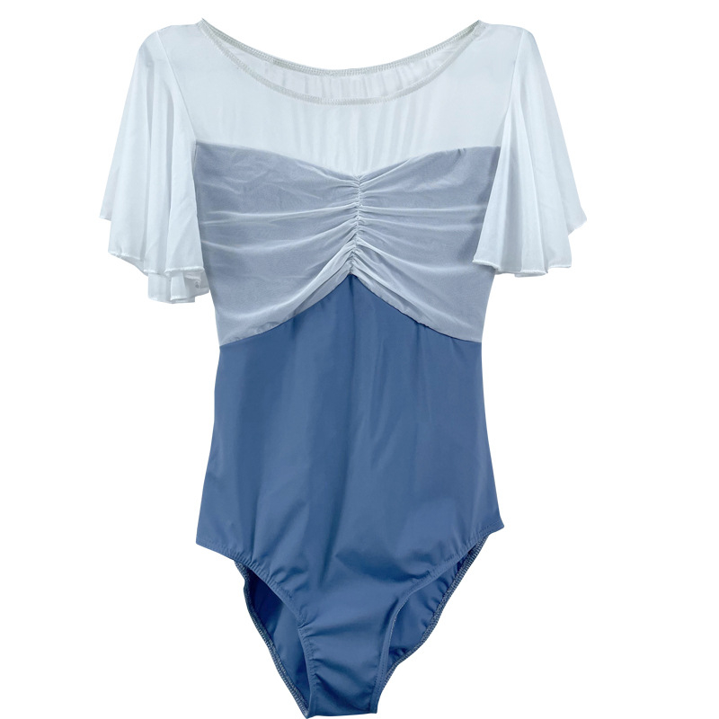 Leotard balet pentru antrenament, nylon 95% în amestec sintetic, căptușeală Milk Silk 80% nylon, culoare solidă, pentru femei