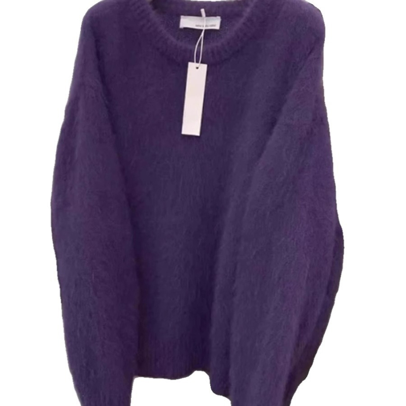 Pulover od kašmir-blenda, okrugli izrez, slobodan kroj, dugi rukavi, duljina 50–65 cm