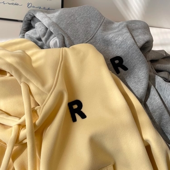 Ženski hoodie s kapuljom, korejskog stila, debela mješavina pamuka i poliestera, široki kroj, dugi rukavi